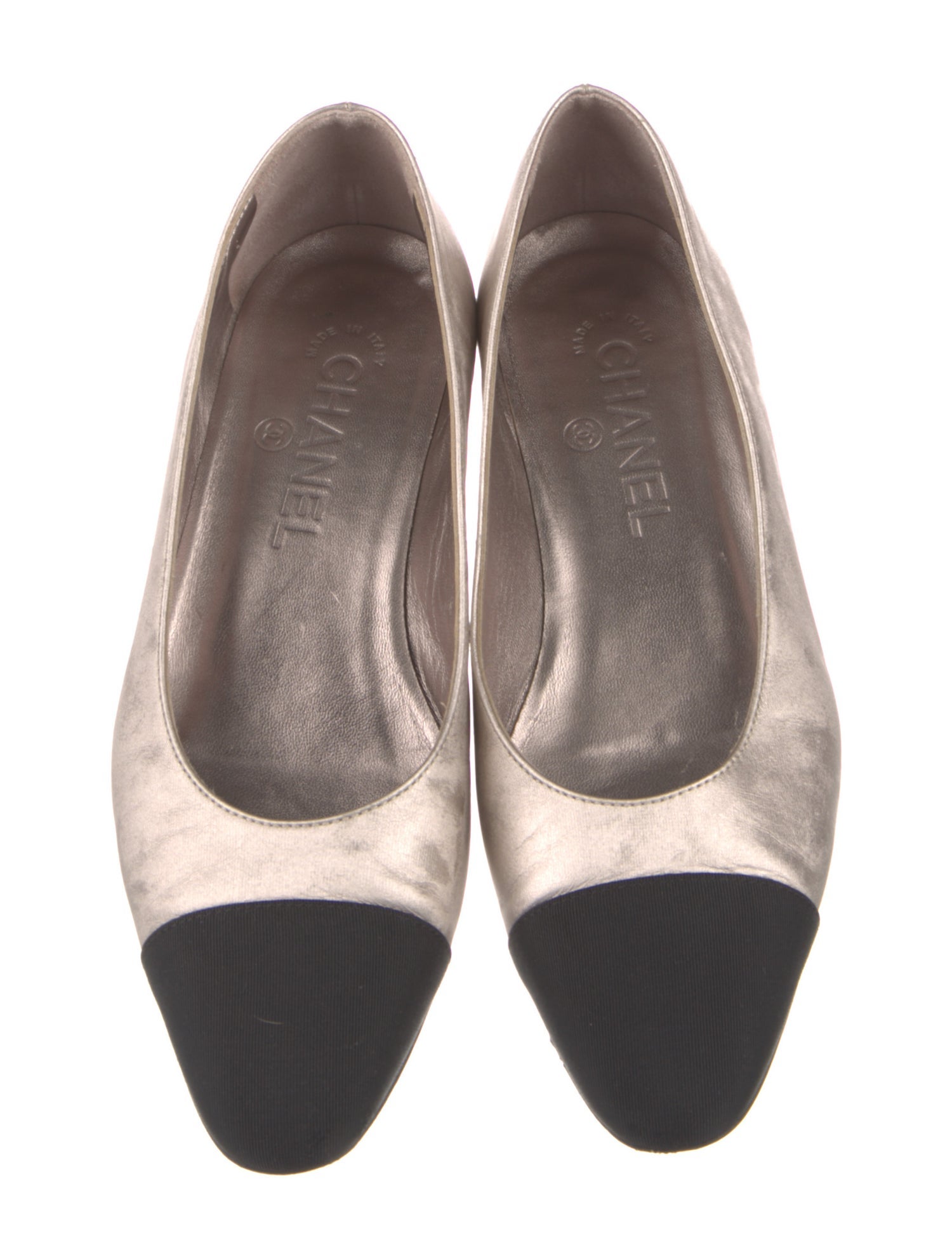Chanel 2023 Interlocking CC Logo Ballet Flats